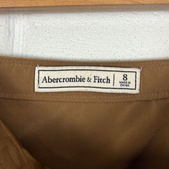 Abercrombie & Fitch tan faux suede mini skirt - Picture 5 of 7